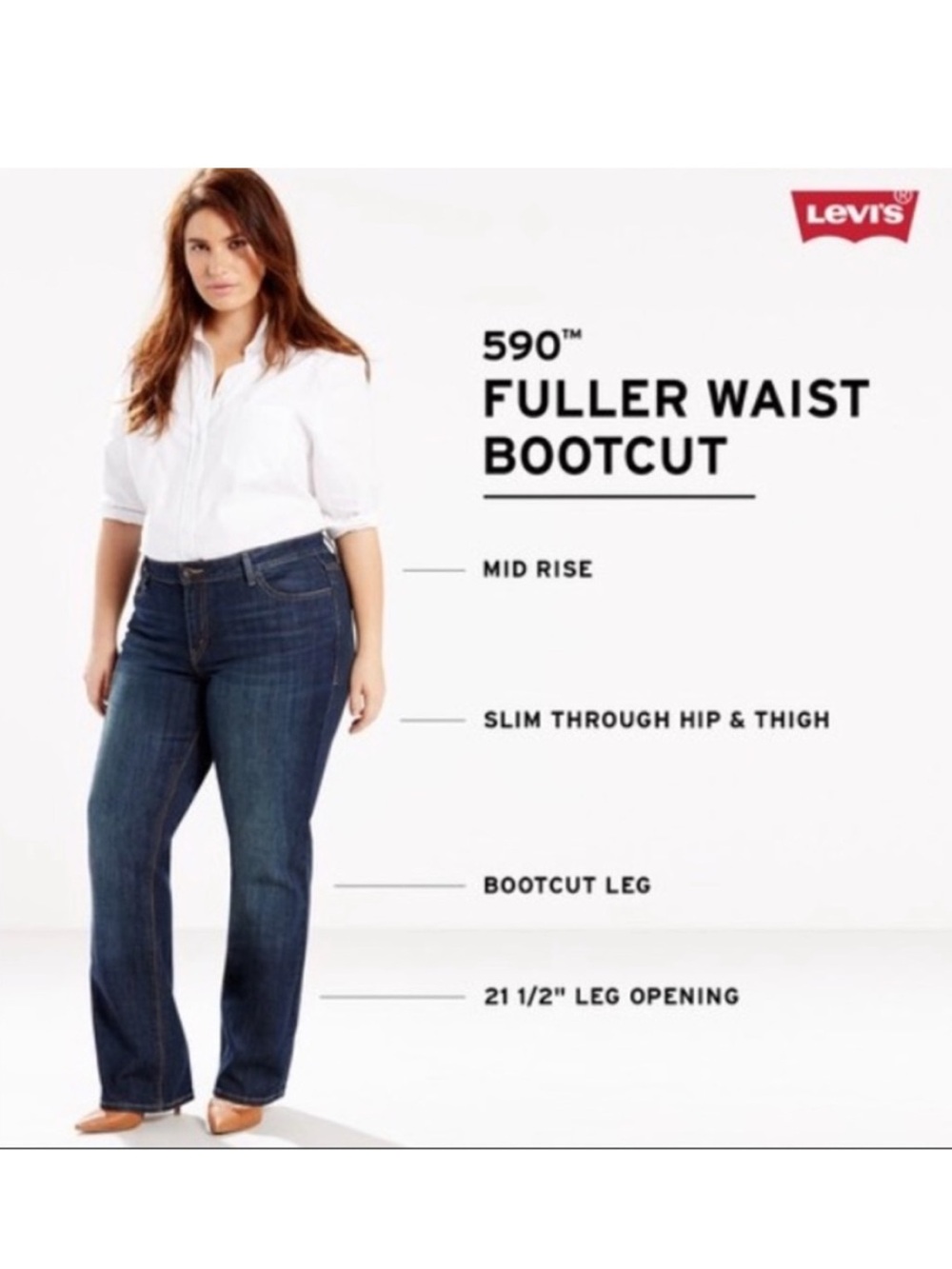 Levi's bootcut  590 Jeans in blue denim- worn about 5-6 x